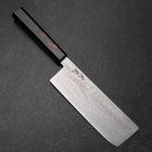 Nakiri VG-10 Damas Manche Urushi Rouge 170mm-[Musashi]-[Couteaux de cuisine japonais]