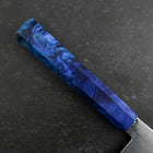 Nakiri VG-10 Damas Manche en Bois de Bouleau Bleu 170mm-[Musashi]-[Couteaux de cuisine japonais]