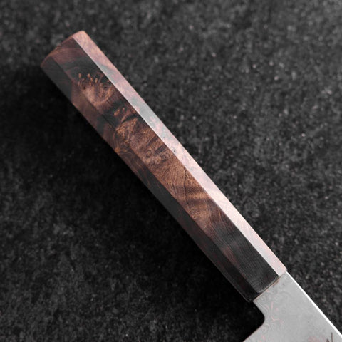 Nakiri VG-10 Damas Manche en Bois de Bouleau Marron 165mm-[Musashi]-[Couteaux de cuisine japonais]