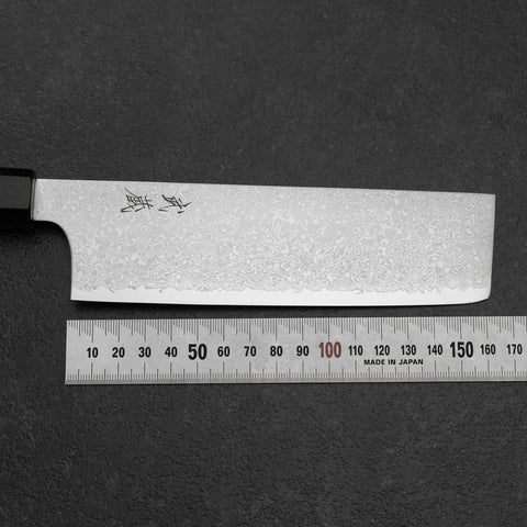 Nakiri VG-10 Damas Manche en Ébène 165mm-[Musashi]-[Couteaux de cuisine japonais]