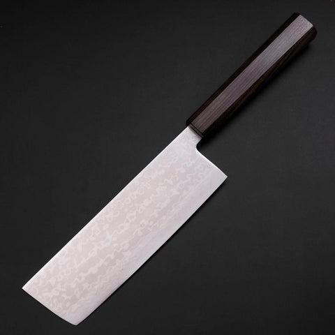 Nakiri VG-10 Damas Manche en Frêne 170mm-[Musashi]-[Couteaux de cuisine japonais]