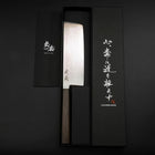 Nakiri VG-10 Damas Manche en Frêne 170mm-[Musashi]-[Couteaux de cuisine japonais]