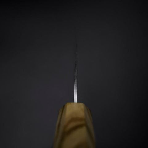 Nakiri VG-10 Miroir Tsuchime Damas Manche en Olivier 170mm-[Musashi]-[Couteaux de cuisine japonais]