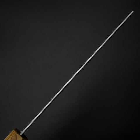 Nakiri VG-10 Miroir Tsuchime Damas Manche en Olivier 170mm-[Musashi]-[Couteaux de cuisine japonais]