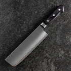 Nakiri VG-10 Poli Manche Occidental Noir 165mm-[Musashi]-[Couteaux de cuisine japonais]