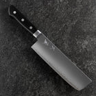 Nakiri VG-10 Poli Manche Occidental Noir 165mm-[Musashi]-[Couteaux de cuisine japonais]