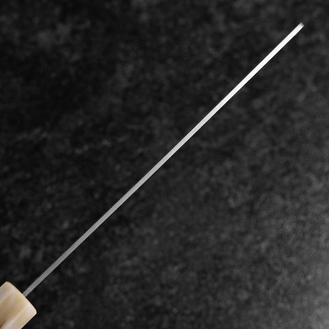 Nakiri VG-10 Poli Sakura Manche en Buffle et Érable Rose Sombre 165mm-[Musashi]-[Couteaux de cuisine japonais]