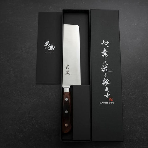 Nakiri VG-10 Polished Western Mahogany Handle 170mm (6.7”)