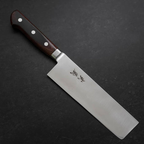 Nakiri VG-10 Polished Western Mahogany Handle 170mm (6.7”)