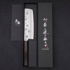 Nakiri VG-10 Sakura Poli Manche en Ébène 165mm-[Musashi]-[Couteaux de cuisine japonais]