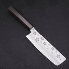Nakiri VG-10 Sakura Poli Manche en Ébène 165mm-[Musashi]-[Couteaux de cuisine japonais]