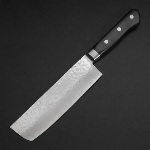 Nakiri VG-10 Tsuchime Damas Manche Occidental Noir 165mm-[Musashi]-[Couteaux de cuisine japonais]