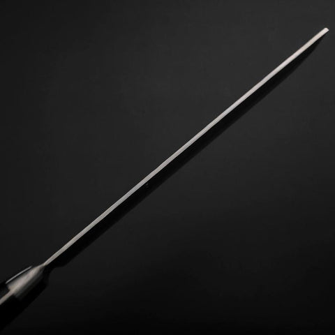 Nakiri VG-10 Tsuchime Damascus Western Black Handle 165mm (6.5”)-[Musashi]-[Japanese-Kitchen-Knives]