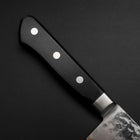 Nakiri VG-10 Tsuchime Damascus Western Black Handle 165mm (6.5”)-[Musashi]-[Japanese-Kitchen-Knives]