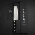 Nakiri VG-10 Tsuchime Damas Manche Occidental Noir 165mm-[Musashi]-[Couteaux de cuisine japonais]