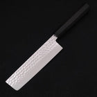 Nakiri VG-10 Tsuchime Damas Manche en Buffle et Ébène 165mm-[Musashi]-[Couteaux de cuisine japonais]