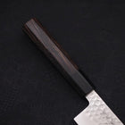 Nakiri VG-10 Tsuchime Damas Manche en Buffle et Ébène 165mm-[Musashi]-[Couteaux de cuisine japonais]