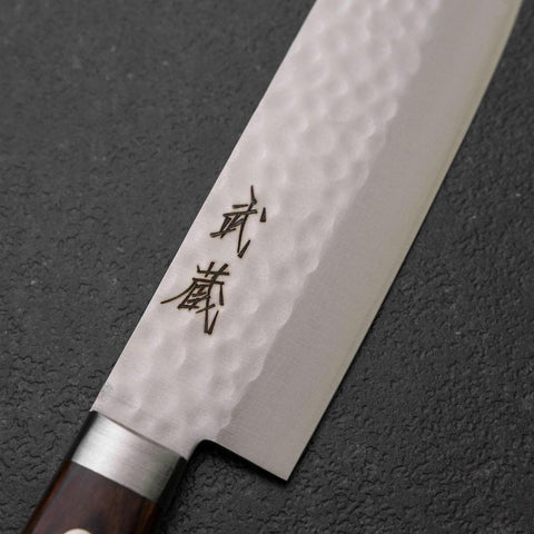 Nakiri VG-10 Tsuchime Manche Occidentale en Acajou 125mm-[Musashi]-[Couteaux de cuisine japonais]