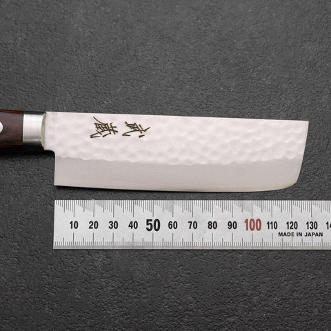 Nakiri VG-10 Tsuchime Manche Occidentale en Acajou 125mm-[Musashi]-[Couteaux de cuisine japonais]