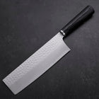 Nakiri VG-10 Tsuchime Manche Oval Pourpre 180mm-[Musashi]-[Couteaux de cuisine japonais]