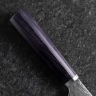 Nakiri VG-10 Tsuchime Oval Purple Handle 180mm (7”)-[Musashi]-[Japanese-Kitchen-Knives]