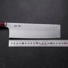 Nakiri VG-10 Tsuchime Manche Oval Pourpre 180mm-[Musashi]-[Couteaux de cuisine japonais]