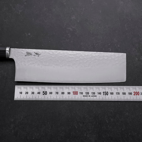 Nakiri VG-10 Tsuchime Manche Oval Pourpre 180mm-[Musashi]-[Couteaux de cuisine japonais]