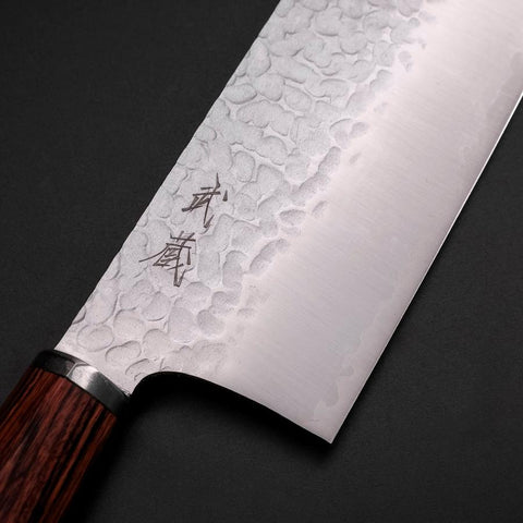 Nakiri VG-10 Tsuchime Manche Ovale en Acajou 180mm-[Musashi]-[Couteaux de cuisine japonais]