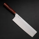 Nakiri VG-10 Tsuchime Manche Ovale en Acajou 180mm-[Musashi]-[Couteaux de cuisine japonais]