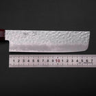Nakiri VG-10 Tsuchime Manche en Cerisier Anthracite 165mm-[Musashi]-[Couteaux de cuisine japonais]