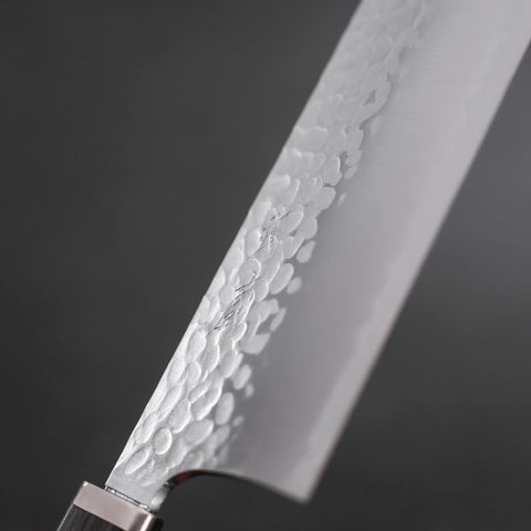 Nakiri VG-10 Tsuchime Manche en Cerisier Anthracite 180mm-[Musashi]-[Couteaux de cuisine japonais]