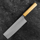 Nakiri VG-10 Tsuchime Manche en Chêne 180mm-[Musashi]-[Couteaux de cuisine japonais]