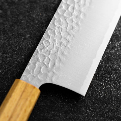 Nakiri VG-10 Tsuchime Manche en Chêne 180mm-[Musashi]-[Couteaux de cuisine japonais]