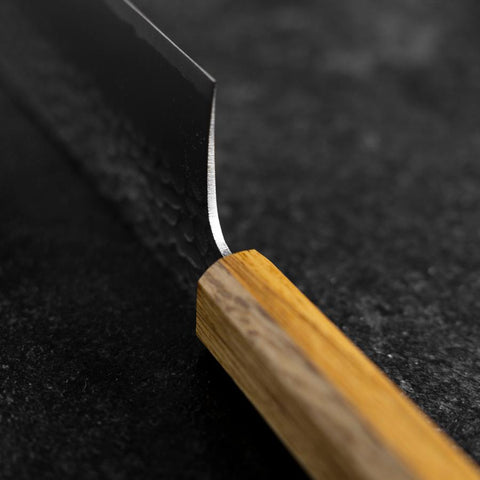 Nakiri VG-10 Tsuchime Manche en Chêne 180mm-[Musashi]-[Couteaux de cuisine japonais]