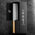 Nakiri VG-10 Tsuchime Manche en Chêne 180mm-[Musashi]-[Couteaux de cuisine japonais]