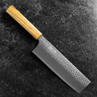 Nakiri VG-10 Tsuchime Manche en Chêne 180mm-[Musashi]-[Couteaux de cuisine japonais]