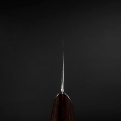 Nakiri VG-10 Tsuchime Oval Mahogany Handle 180mm-[Musashi]-[Japanese-Kitchen-Knives]