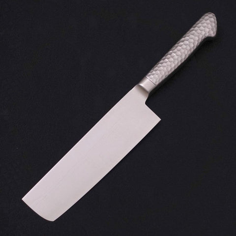 Nakiri VG-5 Poli Inox Intégral Manche Occidental 160mm-[Musashi]-[Couteaux de cuisine japonais]