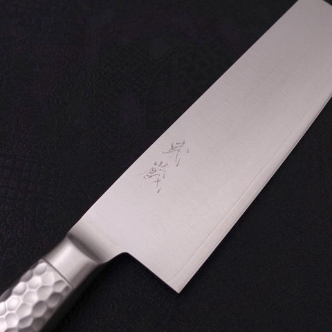 Nakiri VG-5 Poli Inox Intégral Manche Occidental 160mm-[Musashi]-[Couteaux de cuisine japonais]