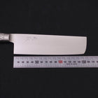 Nakiri VG-5 Poli Inox Intégral Manche Occidental 160mm-[Musashi]-[Couteaux de cuisine japonais]