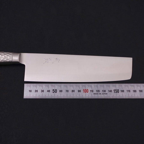 Nakiri VG-5 Poli Inox Intégral Manche Occidental 180mm-[Musashi]-[Couteaux de cuisine japonais]