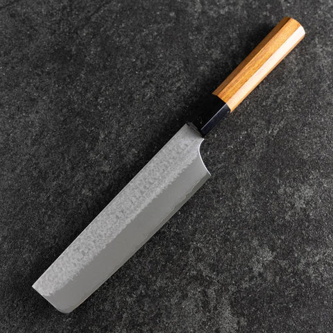 Nakiri VG-5 Tsuchime Manche Buffle et Bubinga 165mm-[Musashi]-[Couteaux de cuisine japonais]