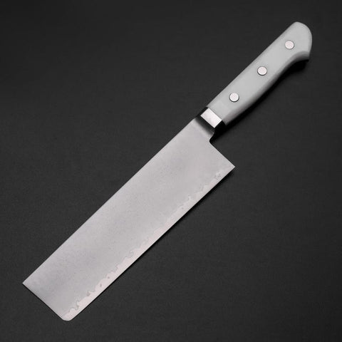 Nakiri VG-5 Tsuchime Manche Occidentale Marbre Blanc 170mm-[Musashi]-[Couteaux de cuisine japonais]
