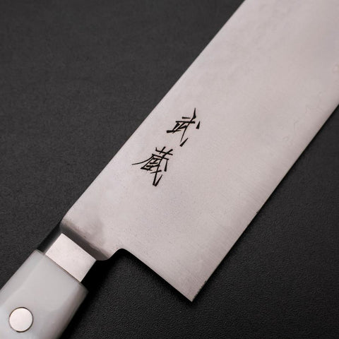 Nakiri VG-5 Tsuchime Manche Occidentale Marbre Blanc 170mm-[Musashi]-[Couteaux de cuisine japonais]
