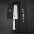 Nakiri VG-5 Tsuchime Manche Occidentale Marbre Blanc 170mm-[Musashi]-[Couteaux de cuisine japonais]