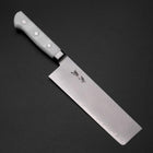 Nakiri VG-5 Tsuchime Manche Occidentale Marbre Blanc 170mm-[Musashi]-[Couteaux de cuisine japonais]