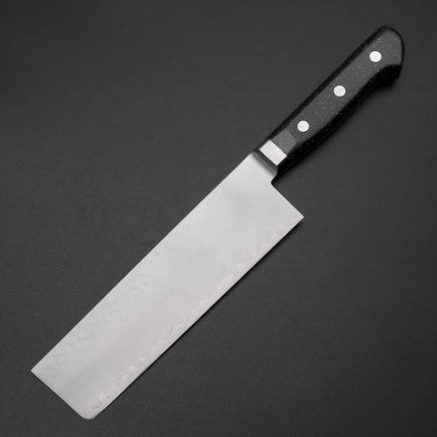 Nakiri VG-5 Tsuchime Manche Occidentale Marbre Noir 170mm-[Musashi]-[Couteaux de cuisine japonais]