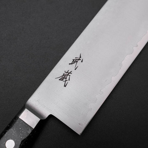 Nakiri VG-5 Tsuchime Manche Occidentale Marbre Noir 170mm-[Musashi]-[Couteaux de cuisine japonais]