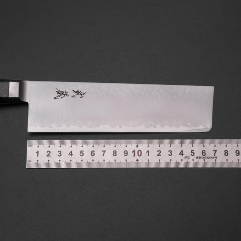 Nakiri VG-5 Tsuchime Manche Occidentale Marbre Noir 170mm-[Musashi]-[Couteaux de cuisine japonais]