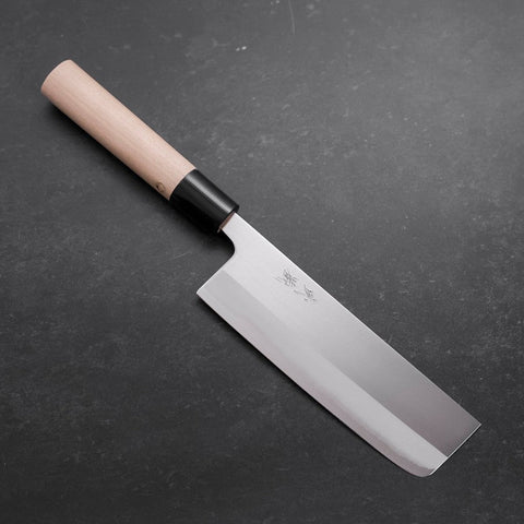 Nakiri White Steel #1 Poli Manche Buffle et Magnolia 165mm-[Musashi]-[Couteaux de cuisine japonais]